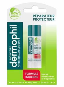 stick à lèvre dans son emballage dermophil