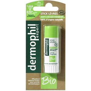 Stick à lèvre dermophil dans son emballage bio