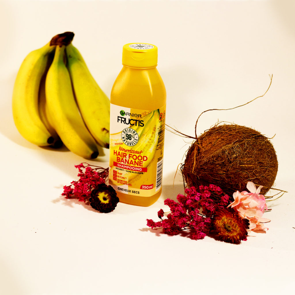 shampoing hair food banane