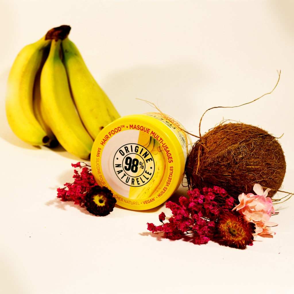 masque multi usage hair food banane